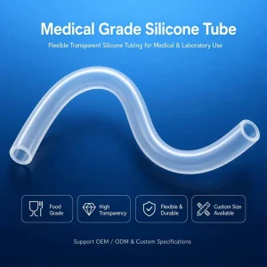 Platinum Cured Silicone Hose Autoclave Compatible Medical Grade Smooth Bore OEM ODM for Medical Fluid Systems
