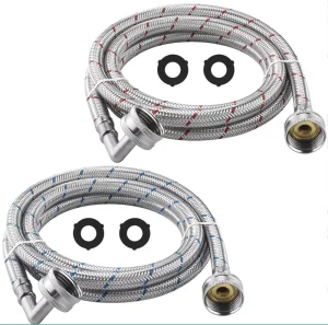 Plumbing Washing Machine Inlet Hose With 3/4 in Female Connector Brass Nut Polymer Dishwasher Spare Parts