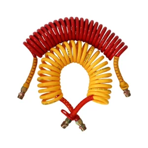 Pneumatic Air Pipe Helical Tube Set Flexible Spiral Truck Trailer Air Brake Coil Hose