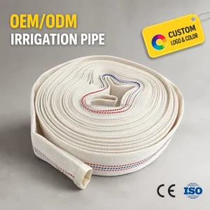 Polyester Filament Braided Water Hose With PVC Lining High Burst Pressure Anti Aging Flexible Pipe For Agricultural