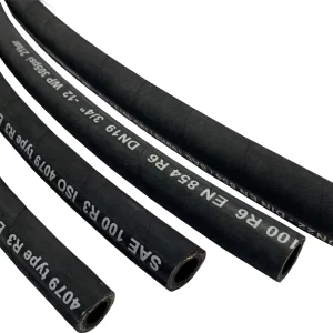 Polyethylene Glycol Base Oil NBR Rubber Fuel Hose R3 5 8 High Tensile Fiber Braided Cloth Wrapped 50m 100m SAE Cutting