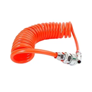 Polyurethane Recoil Air Hose Hand Operated Flexible Pneumatic Tubing 1.5Mpa Pressure -20~80 Customized Size