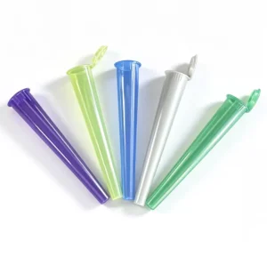 Pop Top 109mm Plastic Tubes Customizable Color or Label with Snap Cap