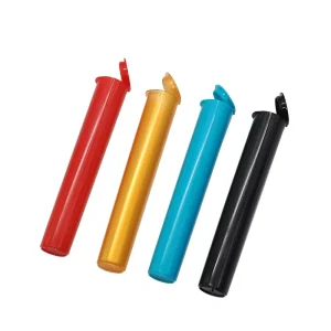 Pop Top Child Proof Plastic Tube Pre Colored Roll Packaging