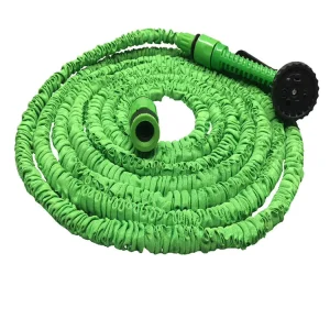 Portable Double Latex Expandable Water Pressure Washer Hose 25 ft Hose Water Jet Spray