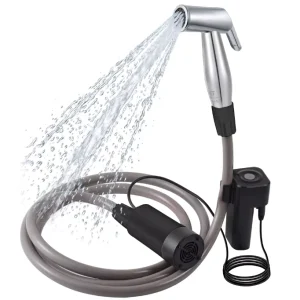 Portable Electric Submersible Waterproof ABS Material Shower Pump Outdoor Camping Travel Dog Bathing Car Washing Rechargeable
