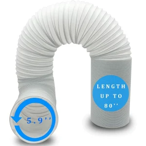 Portable Home Air Conditioner Spare Parts 5.0/5.9 Inch Diameter 80 Inch Length Manual Duct PP Vent Hose Exhaust Hose