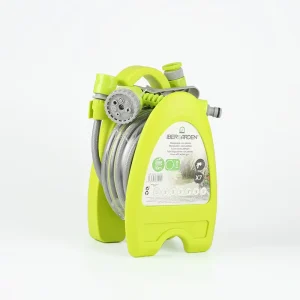 Portable PVC Expandable Hose Reel Cart with 10m Anti UV Adjustable Hose for Garden Irrigation
