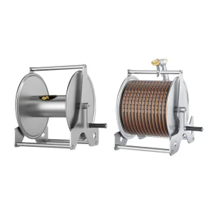 Portable Wall Mounted Stainless Steel Retractable Car Pet Washing Garden High Pressure Water Hose Reel Detailing Wash