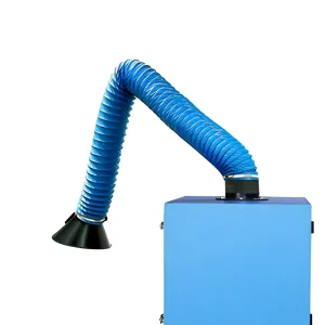 Portable Welding Fume Extractor Dust Collector Foldable Hose Airflow 1200 CFM for Workshop