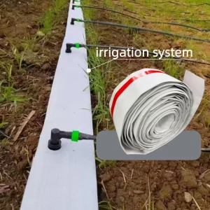 Pre Perforated PE Woven Layflat Hose for Greenhouse Flower Cultivation Drip Irrigation Supplies Accessories