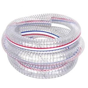 Pressure Resistance 1 Inch 2 Inch PVC Steel Wire Reinforced Hose Pipe Water Hose Irrigation System Spring Hose Pipe