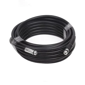 Pressure Washer Hose Drain Pipe 1 4 Inch Button Nose and Rotary Sewer Nozzle Kit