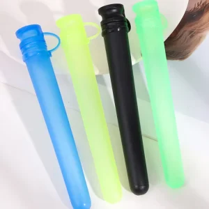 Printed Logo PE Plastic Pop Top Tube Low MOQ Containers