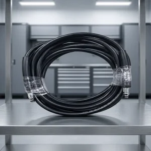 Professional 5m High Pressure Hose With 13.5mm Fittings Protective Sleeves And Seal Components
