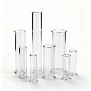 Professional Clear Plastic Packaging Screw Cap Tube Custom Size Transparent for Various Industries