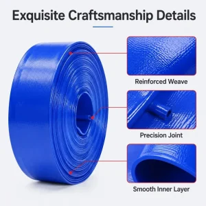 Professional Manufacturer Durable Reinforced Flexible PVC Water Hose ISO 9001 Compliant High UV Protection