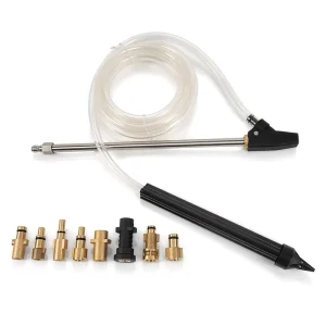 Professional Sand Blaster Nozzle Kit Stainless Steel 275Bar 3M Hose Wet Sandblasting Attachment Pressure Washer Car Clean