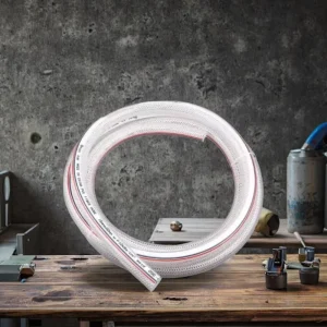Pvc 3/8 High Pressure Braided Clear Flexible Pvc Tube Heavy Duty Uv Chemical Resistant Vinyl Hose Water Oil
