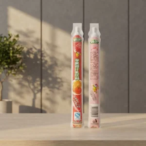Qingdao OEM Made Plastic Stick Juice Bag special Tube Shape Beverage Packaging Plastic Bag