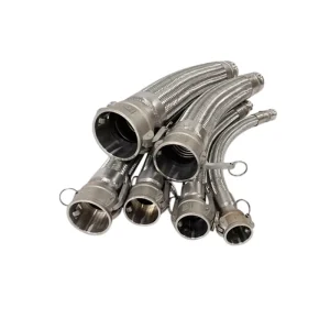 Quick Connect Flexible Stainless Steel Metal Hose Acid Alkali Resistant for Chemical Fluid Transfer