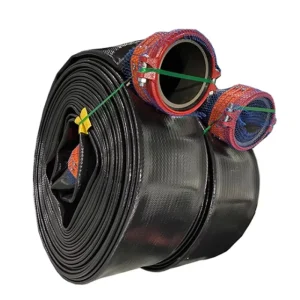 Quick Oilfield Fracking Reinforced Hose TPU Layflat Flexible Hose With Couplings