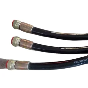 R7 R8 High Pressure Nylon Braided Pipe Rubber Hose DN125 Flange Flexible Steam Hose