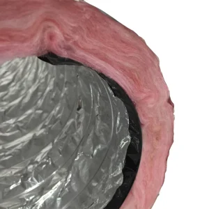 R8 Insulated Acoustic Flexible Air Duct Hose Pipe Fiberglass Aluminium Foil Insulated Flexible Ducts
