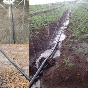 Rain Hose Sprinkler Hose 50-85mm Anti-Torsion PE Rain Tape Hose Perforated Pipe Irrigation Agricultural Spray System