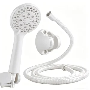 Rain Shower Head Handheld Shower Head Set Chrome Finish 3 Piece Bath Shower Set with Durable Hose for Steam Shower and Cubicle