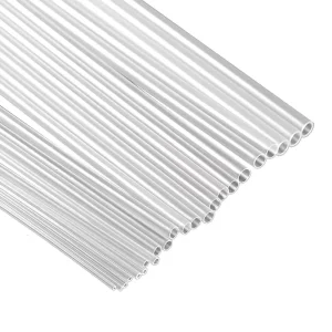 Ready Stock 1-8mm ID Durable Transparent Hollow Hard PP Round Plastic Hose Tube Support Tubing Toy Hollow Plastic Straw