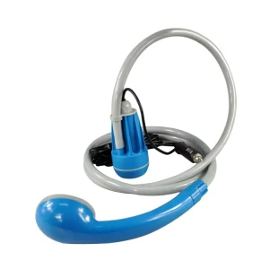 Rechargeable 12V Portable Shower with Big Water Flow for Camping Hiking & Outdoor Activities PVC Material Car Battery Powered