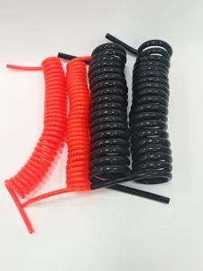 Recoil Pneumatic Hose Coiled Air Hose High Elasticity Wear Resistant PU Flexible for Truck Trailer Air Brake Factory Supply
