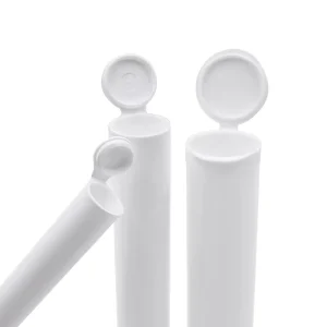 Recyclable Pop Top Plastic Tubes 98 mm Medical Plastic Test Tube PVC Pipe with Flip Cap