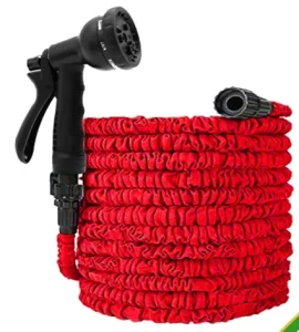 Red 25ft 100ft Lightweight Nozzle Magic Garden Hose for Washing Flexible Expandable Garden Hose Water Pipe