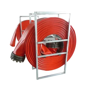 Red 6 8 10 Inch Tpu Pvc Layflat Hose for Oil Transportation Working Pressure Layflat Hose
