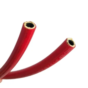 Red Conductive 5000psi High Tensile Fiber Braided PA12 Material CNG Hydraulic High Pressure Sewer Hose 1 4 2” Size