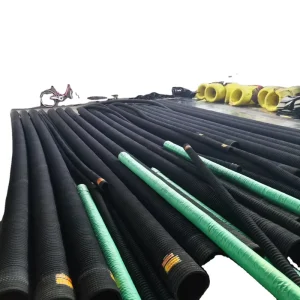 Red Head Gold Mining Wear resistant Natural Rubber Steel Wire Pipe Suction Discharge Ore Sand 125mm 0.3 1.2MPA