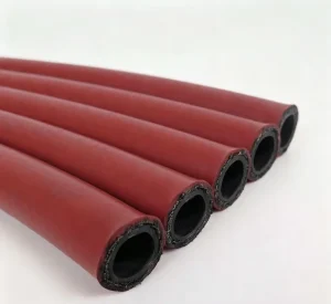 Red High Temperature Resistant Fire Truck Components Rubber Hoses Wear Resistant and Aging Resistant
