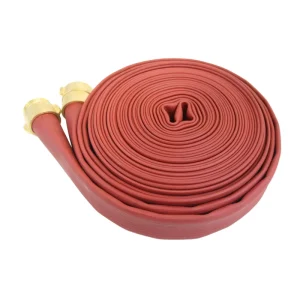 Red Rubber Fire Hose 1-1/2″ & 2-1/2″ Flexible Factory Straight Marine Firefighting Equipment
