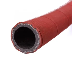 Red Steam Hose Cover EPDM Rubber Wire Braided Steam Hose High Temperature Water Transfer
