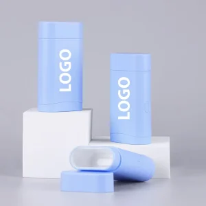 Refillable Cylinder PP Deodorant Stick Tube Container 40g Plastic Bottle Silk Screen Printed Cosmetic Skin Care