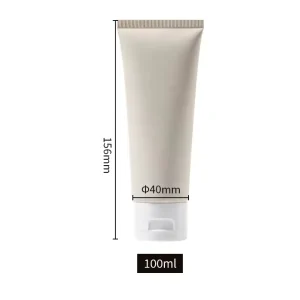 Refillable Plastic Cosmetic Squeeze Empty Lotion Tubes Packaging Containers with Screw on Lids 100ml for Face Mask and Eye Cream