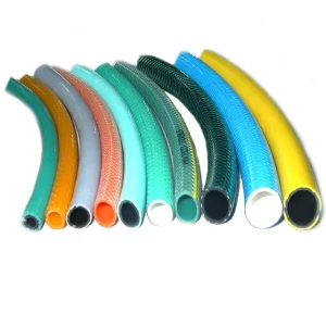 Reinforced 100m Flexible High Pressure PVC Garden Hose Durable Irrigation Thread Connection Made Polyester Yarn ISO Certified