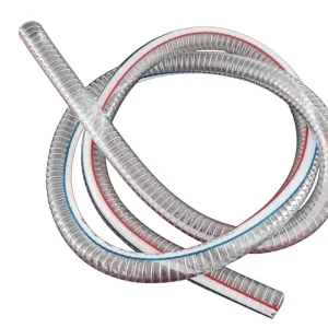 Reinforced Anti break PVC Steel Wire Reinforced Hose Spiral Spring Flexible Tube High Toughness