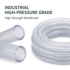 Reinforced Braided High Pressure Oil Gas Pneumatic Fuel Line 12mm 16mm Hydraulic Hose Rubber Pipe Silicone Rubber Tube