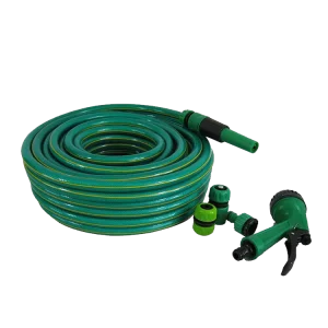 Reinforced Durable 3 Layer PVC Garden Hose High Pressure Resistance 1/2″-1″ Diameter CE Certified for Farm Irrigation