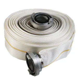 Reinforced High Pressure PVC PU Canvas White Fire Hose for Irrigation System