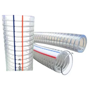 Reinforced High Quality Factory PVC Stainless Steel Wire Braided Reinforced Transparent Hose