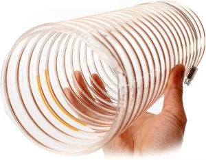 Reinforced PU Steel Wire Air Duct Hose Corrosion Resistant Tough CE ISO Certified High Pressure for Factory Dust Irrigation